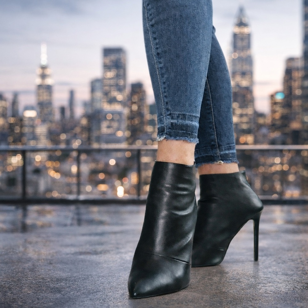 MM July Black Stiletto Booties, EU size 40, US size 9, good used condition! - Picture 4 of 14